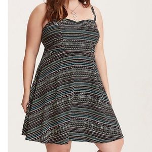 Multi Print Challis Tank Dress